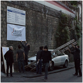 L'occupazione stamattina del Teatro Coppola di Catania