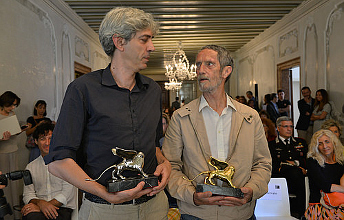 Di Stefano e Paxton subito dopo la cerimonia di premiazione