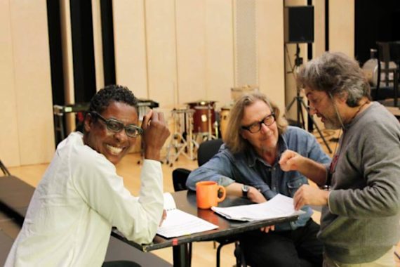 Andrea Liberovici con Helga Davis e Philippe Nahon (photo: liberovici.it)