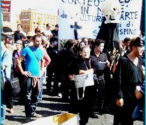 Il corteo di Napoli