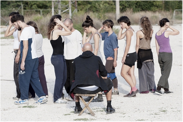 Leonardo Delogu durante il progetto Bifronte|Leonardo Delogu