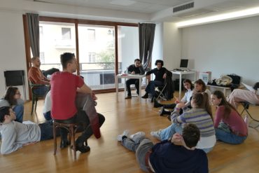 Frosini e Timpano con i ragazzi (photo: Stap Brancaccio)|Photo: Accademia Stap Brancaccio