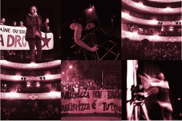 In ordine sparso: l'occupazione della Comédie-Française di ieri (photo: Tommaso Zaccheo)