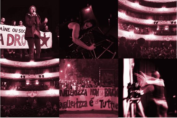 In ordine sparso: l'occupazione della Comédie-Française di ieri (photo: Tommaso Zaccheo)