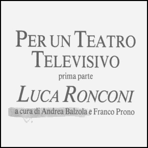 Per un teatro televisivo