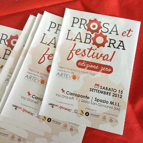 Prosa et Labora Festival 2012 (photo: klpteatro.it)|Prosa et Labora 2012 (photo: klpteatro.it)|Prosa et Labora 2012: un momento del dibattito (photo: klpteatro.it)