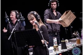 Il Radiogiallo di Lucarelli|L'ascolto in teatro del Radiogiallo di Lucarelli|Sergio Ferrentino