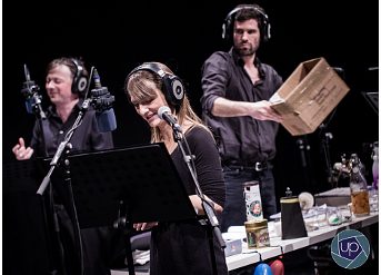 Il Radiogiallo di Lucarelli|L'ascolto in teatro del Radiogiallo di Lucarelli|Sergio Ferrentino