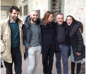 Luciano Melchionna e la compagnia di Ricorda con rabbia