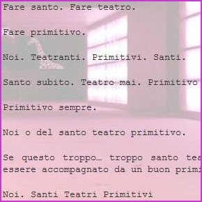 Santi Teatri Primitivi