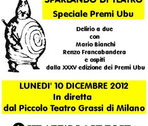 Sparlando di teatro - Speciale Premi Ubu 2012