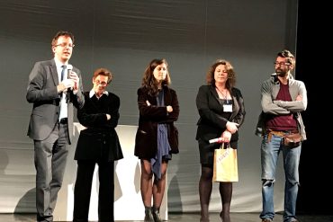 La premiazione di Becco di rame come miglior spettacolo di teatro di figura. L'assessore Del Corno insieme al Buratto|La premiazione di Superabile|Mario Bianchi insieme a Teatro Crest