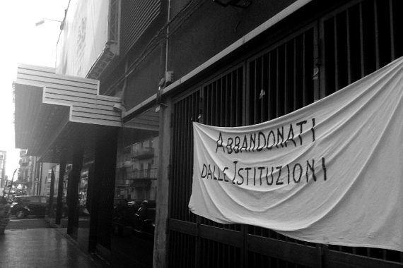 L'entrata del teatro Verga occupato (photo: Maria Vignolo)