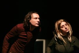 Mariano Dammacco e Serena Balivo in L'ultima notte di Antonio|Irene Russolillo in Map