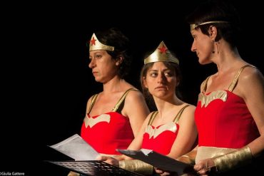 Le tre protagoniste di Wonder woman (photo: Giulia Gattere)