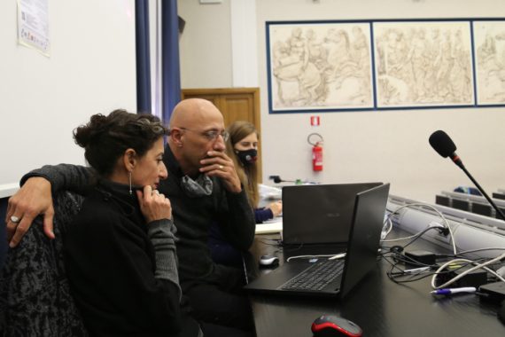 Muscolino e Caspanello durante Write 2020|Write 2018 a Mandanici