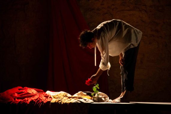 Luigi D'Elia in Caravaggio (ph: Michela Cerini)