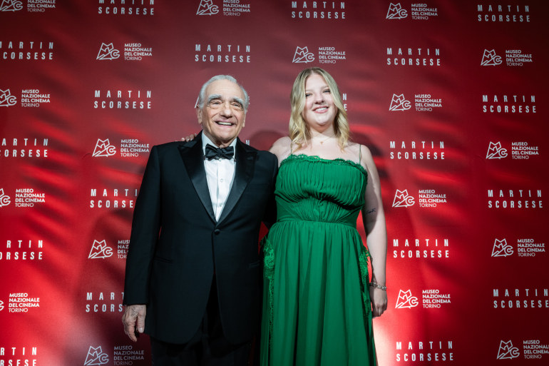 Scorsese e la figlia (ph: Museo Nazionale del Cinema)