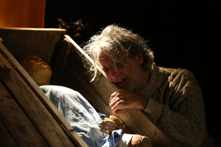 César Brie in scena (ph: Paolo Porto)