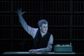 Robert Wilson in Krapp's Last Tape (Happy Days Beckett Festival, Enniskillen, 2012 - Photo: robertwilson.com)