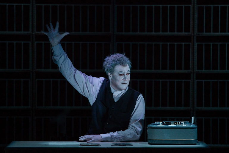 Robert Wilson in Krapp's Last Tape (Happy Days Beckett Festival, Enniskillen, 2012 - Photo: robertwilson.com)