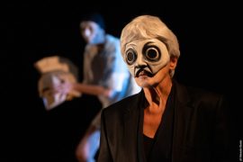 Francesca Mazza è Creonte nell'Antigone di Latini (ph: Manuela Giusto)