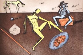 Don Chisciotte in un disegno di Salvador Dalì